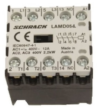 Foto: Mikro-Leistungsschütz, 2,2kW, 5A AC3, 4-polig, 230VAC (c) Schrack
