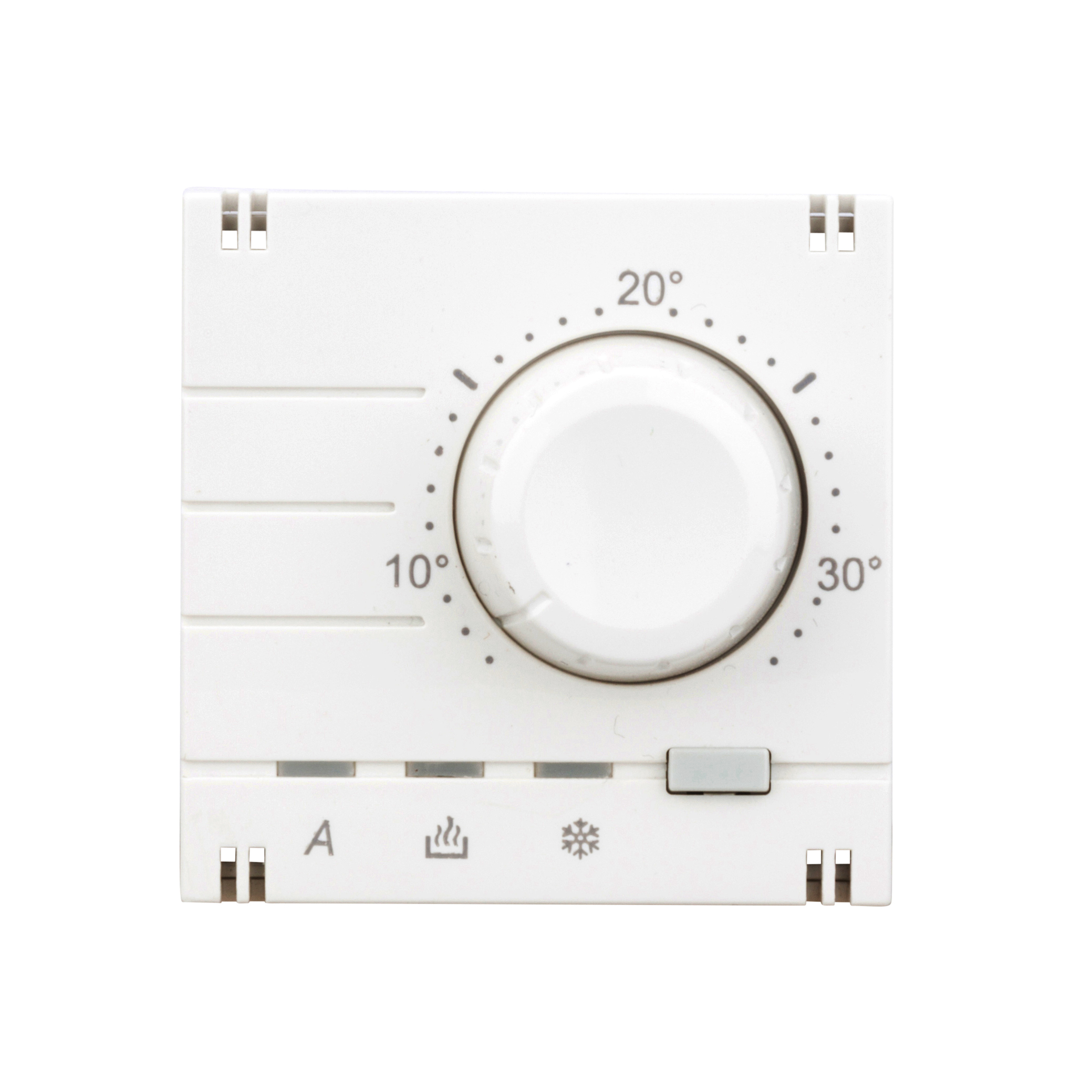 Foto: Analog Thermostat Aufsatz, Heizung/Kühlung, weiß (c) Schrack