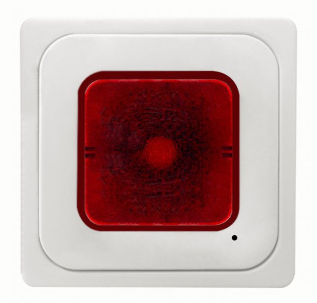 Lichtsignal E10 mit Zentralplatte und roter Haupe, reinweiß