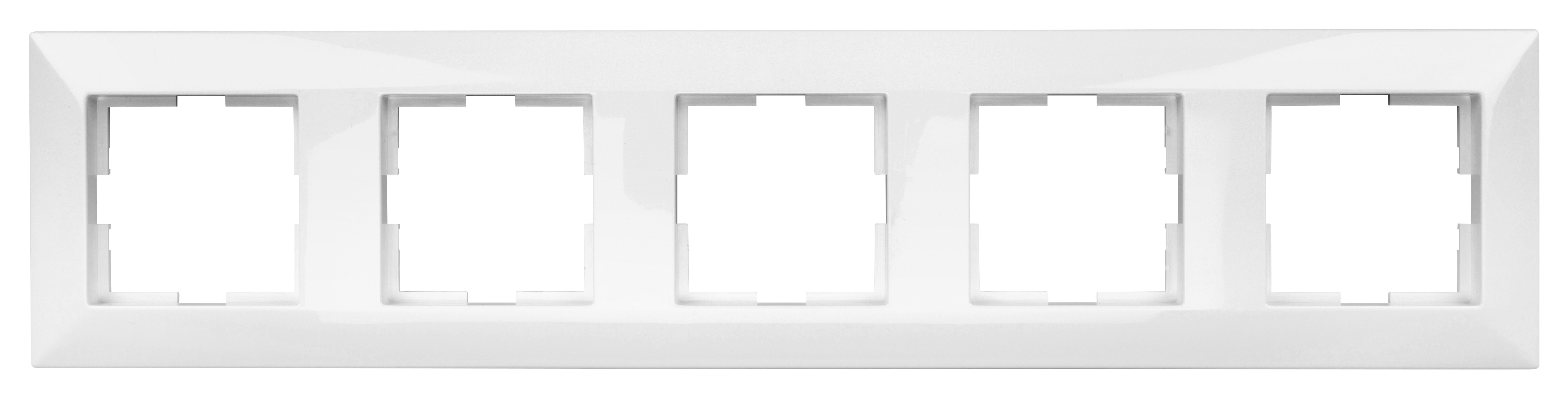Rahmen 5-fach, Design CLASSIC, weiß
