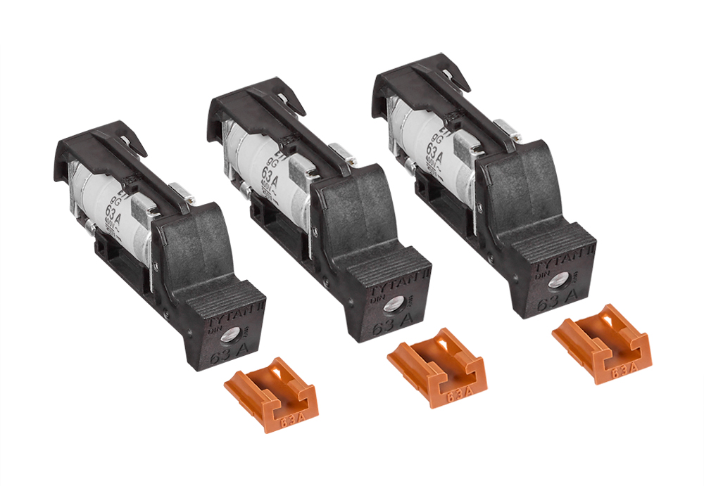 Sicherungsstecker für TYTAN 3x63A mit D02-Sicherung