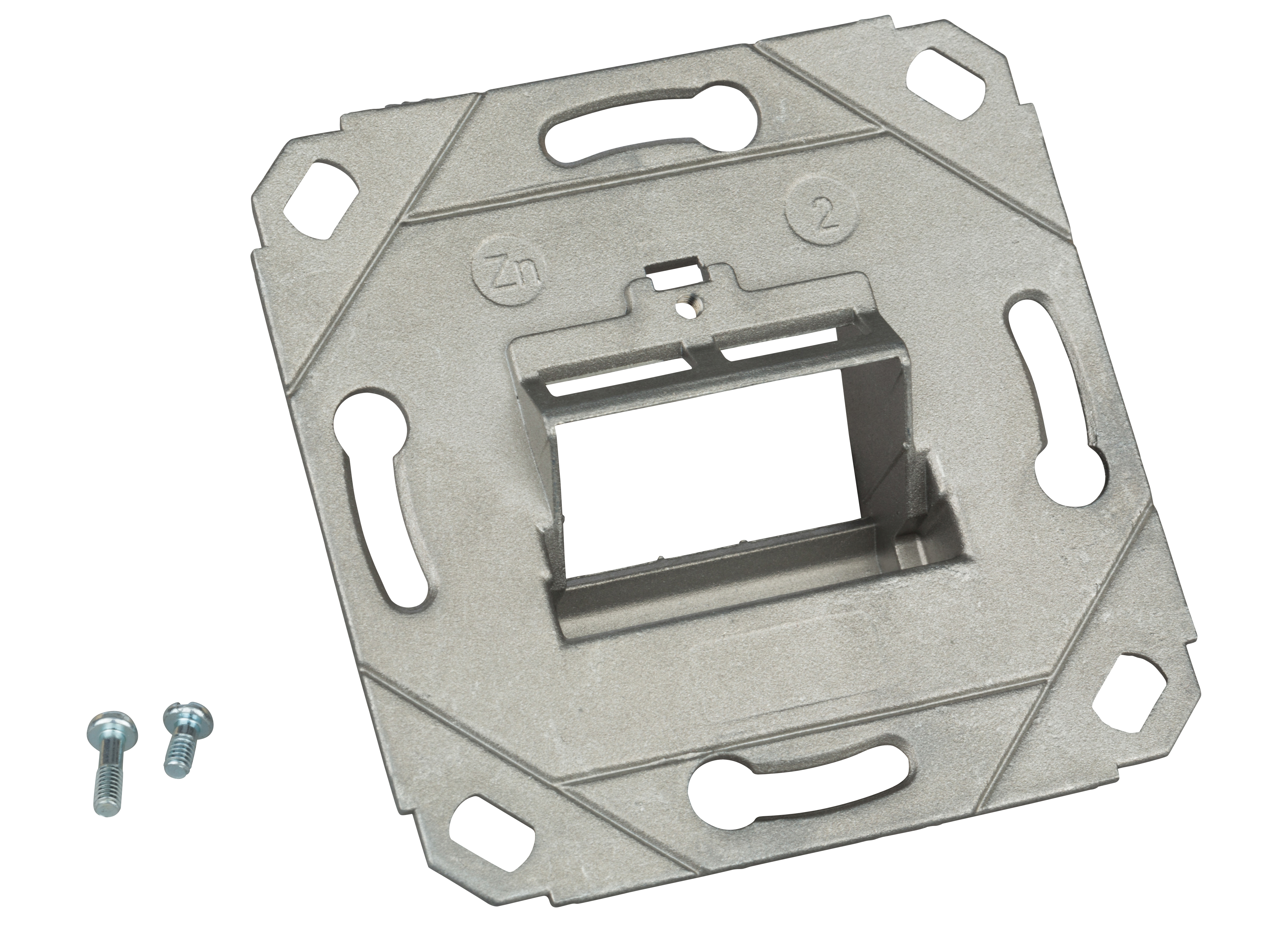 Modulaufnahme leer UAE Design Ein- / Zweifach S-JACK, schräg