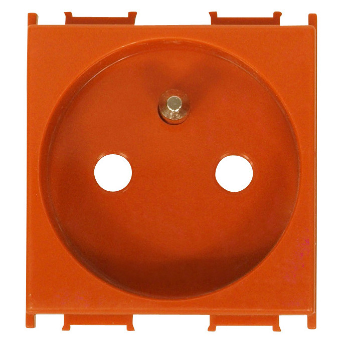 Foto: Steckdose Erdungsstift, erhöhter Berührungsschutz orange 16A (c) Schrack