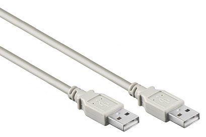 Foto: USB 2.0 A-A Kabel, A Stecker-A Stecker, 2,0m, Grau (c) Schrack