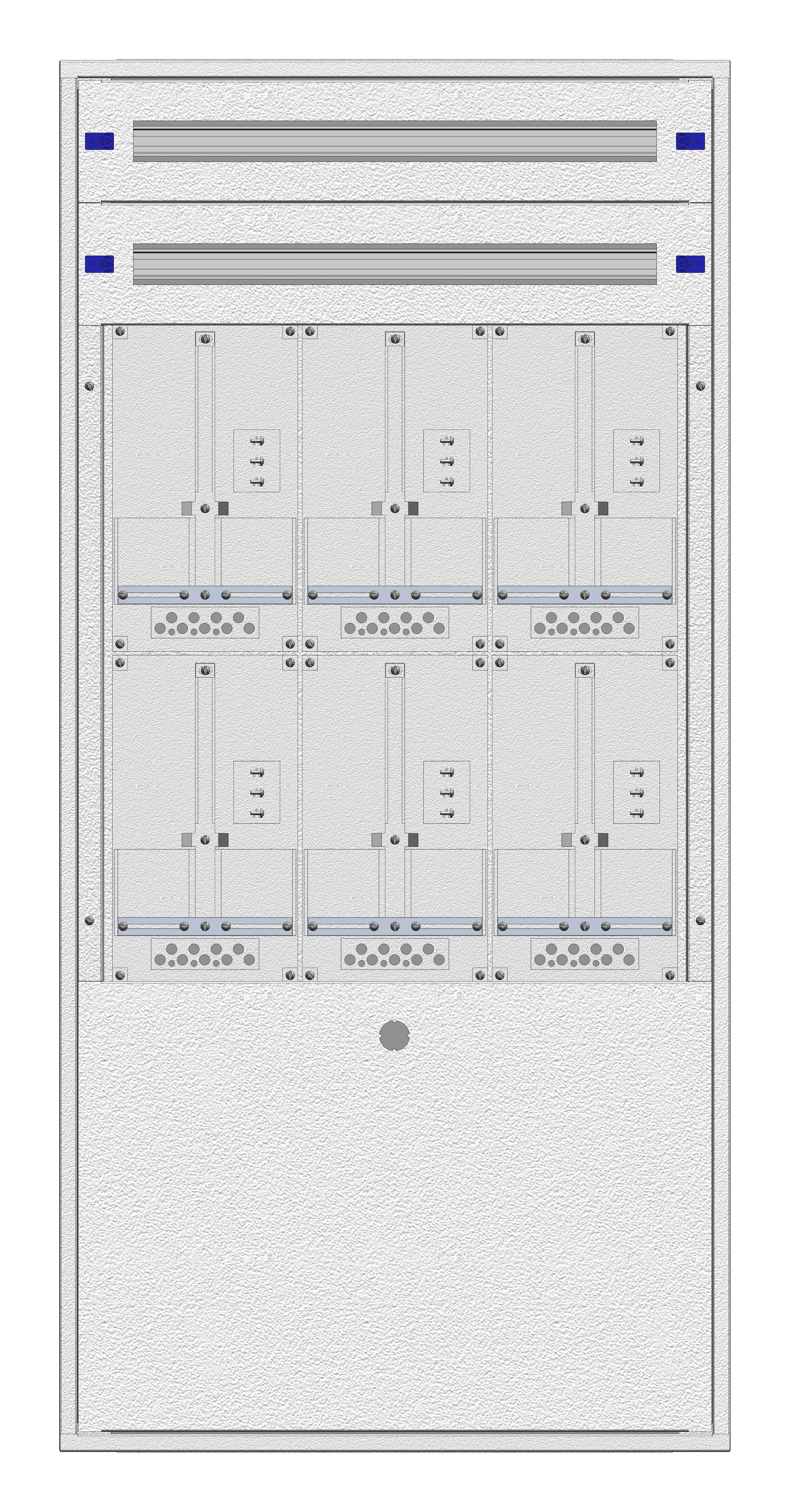 Masken-Zählerverteiler 3M-33G/BGLD 6ZP, H1565B760T200mm