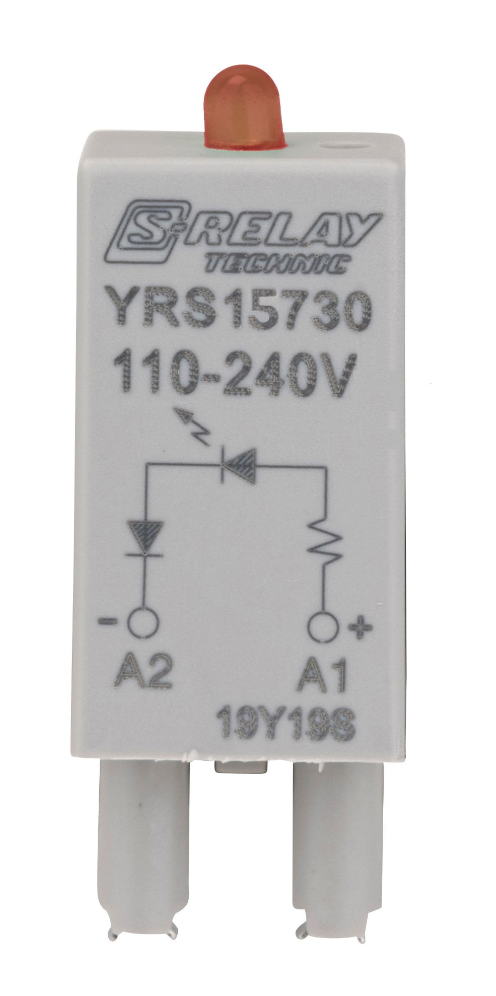 LED-Steckmodul, rot, 110-240VAC für S-Relay Sockel