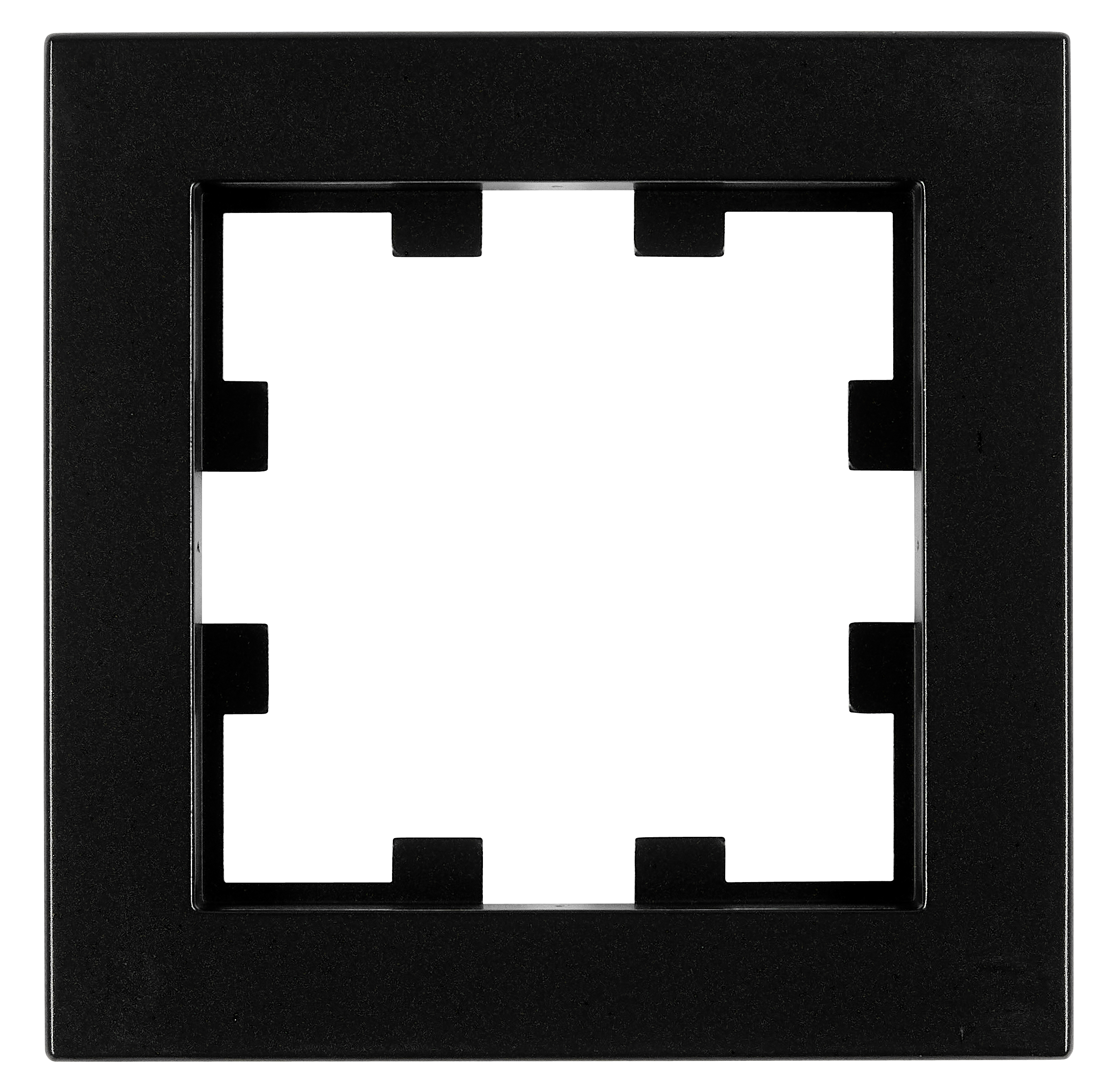 Rahmen 1-fach, Design CUBIC, schwarz