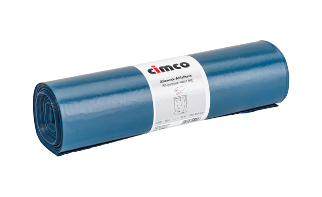 Allzweck-Abfallsack, Inhalt 120l, blau