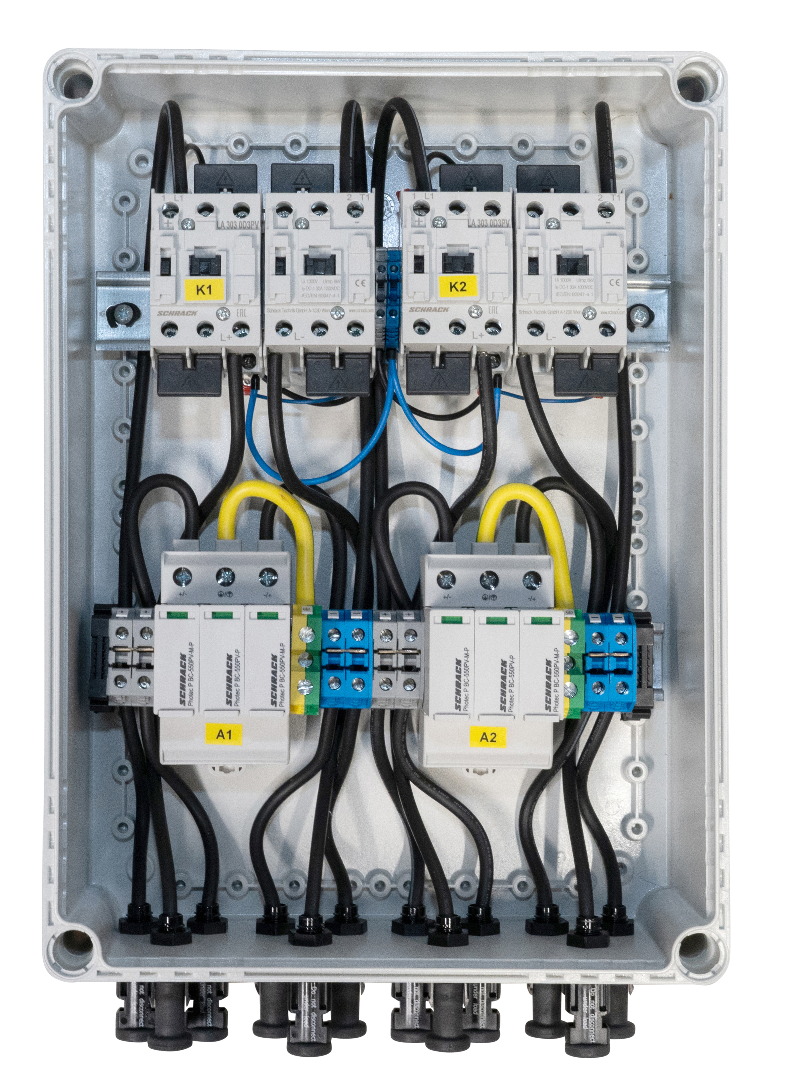 PV-CombiBox BC Ableiter+Brandschutz, 2 Mpp Tracker, 1000VDC