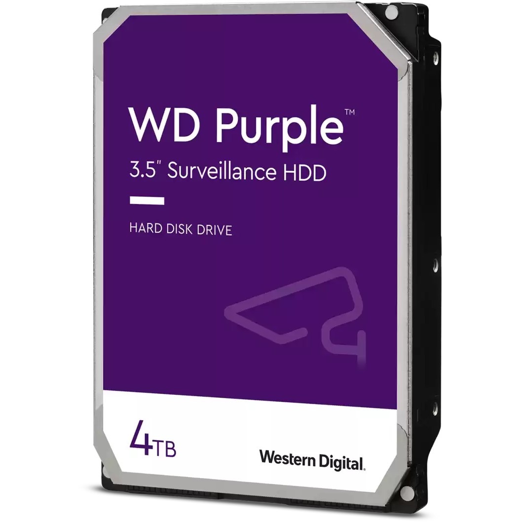 WD Purple Festplatte 3.5", 4TB SATA3 5400 256MB