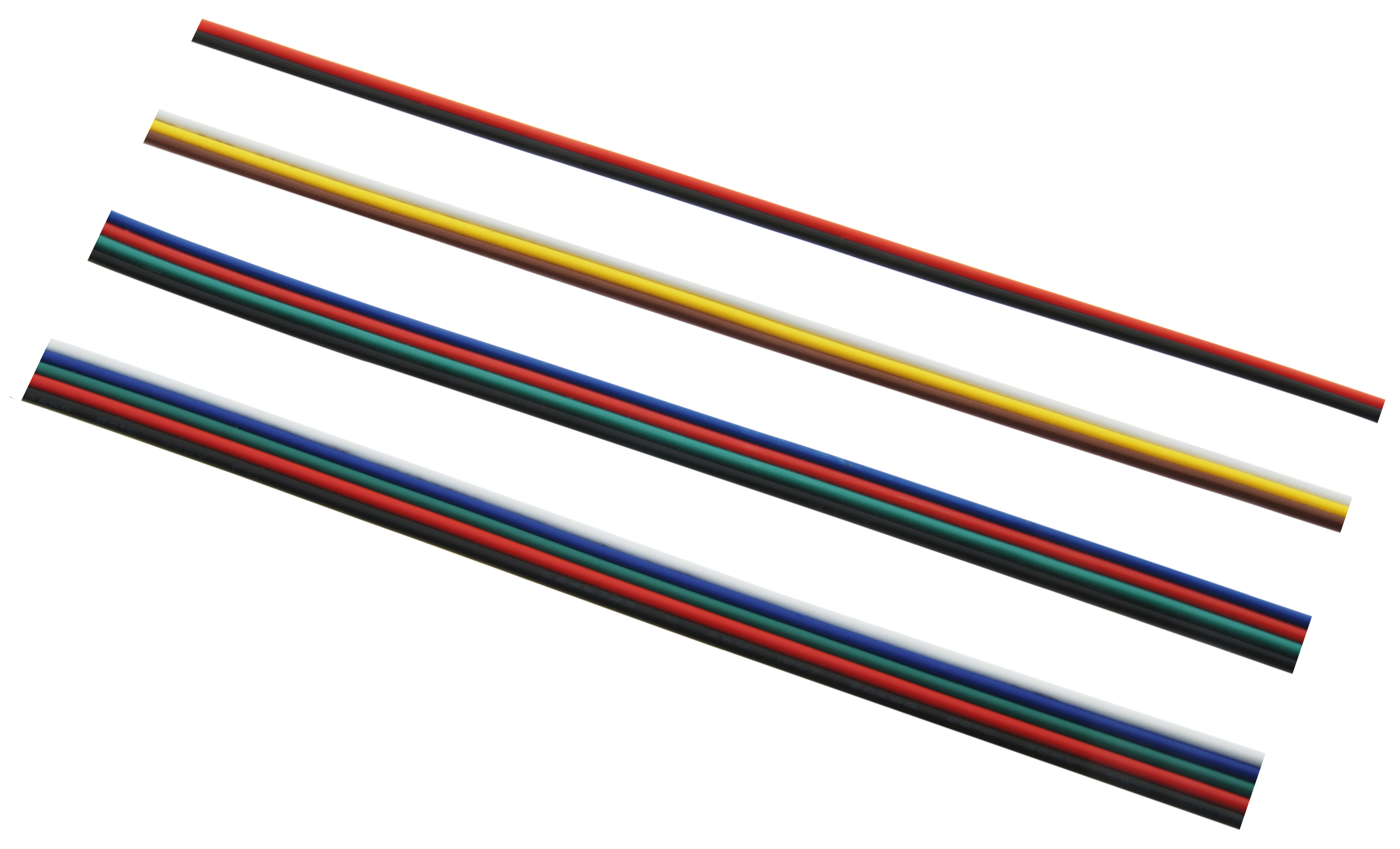 Flachbandkabel 2-polig, Leitungsquerschnitt: 2 x 0,5mm²