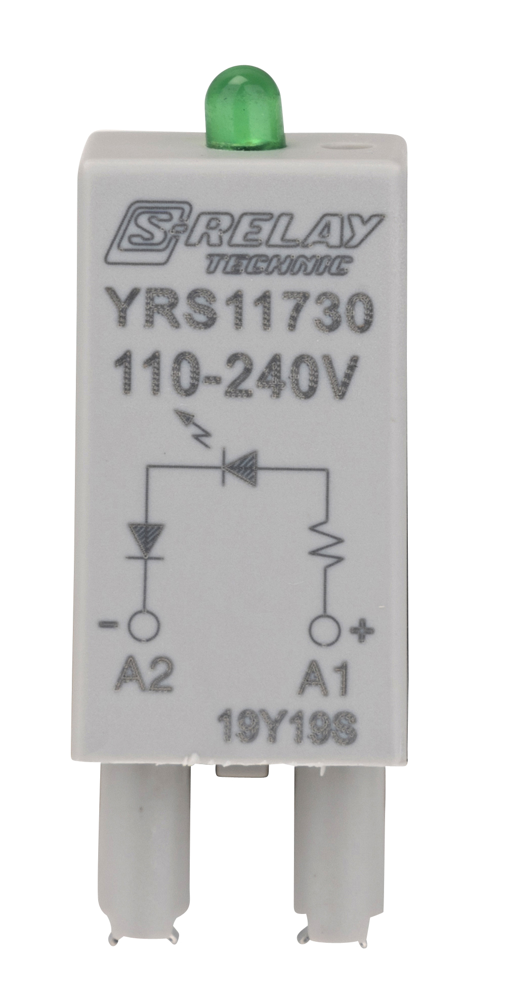 Foto: LED-Steckmodul, grün, 110-240VAC für S-Relay Sockel (c) Schrack