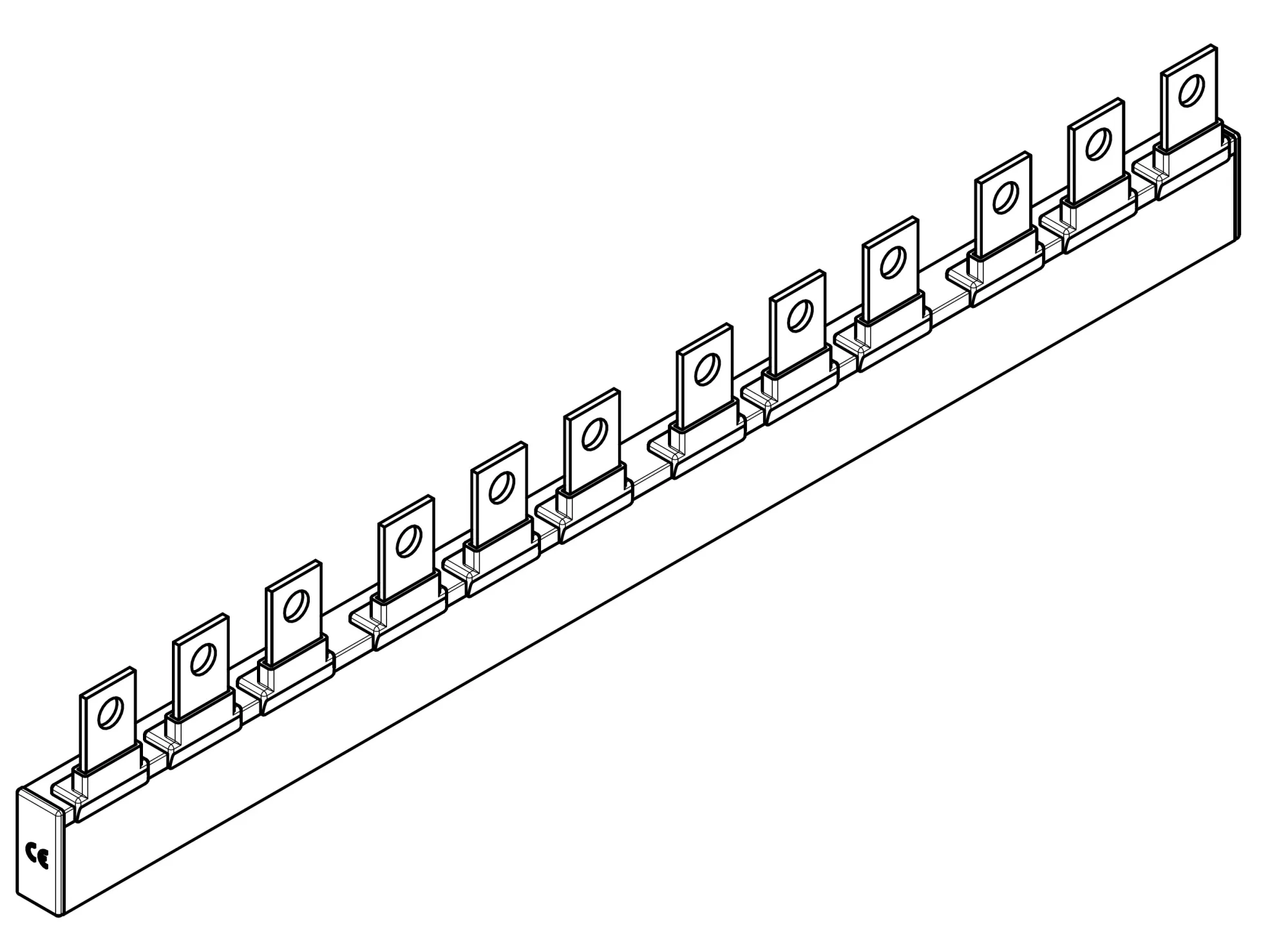 ARROW BLUE 00-NH-Trenner-Verschienung 4-fach