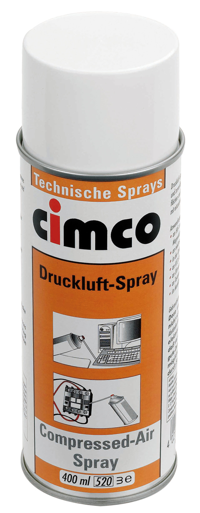 Druckluft-Spray 400ml, berüchrungsfreie Reinigung