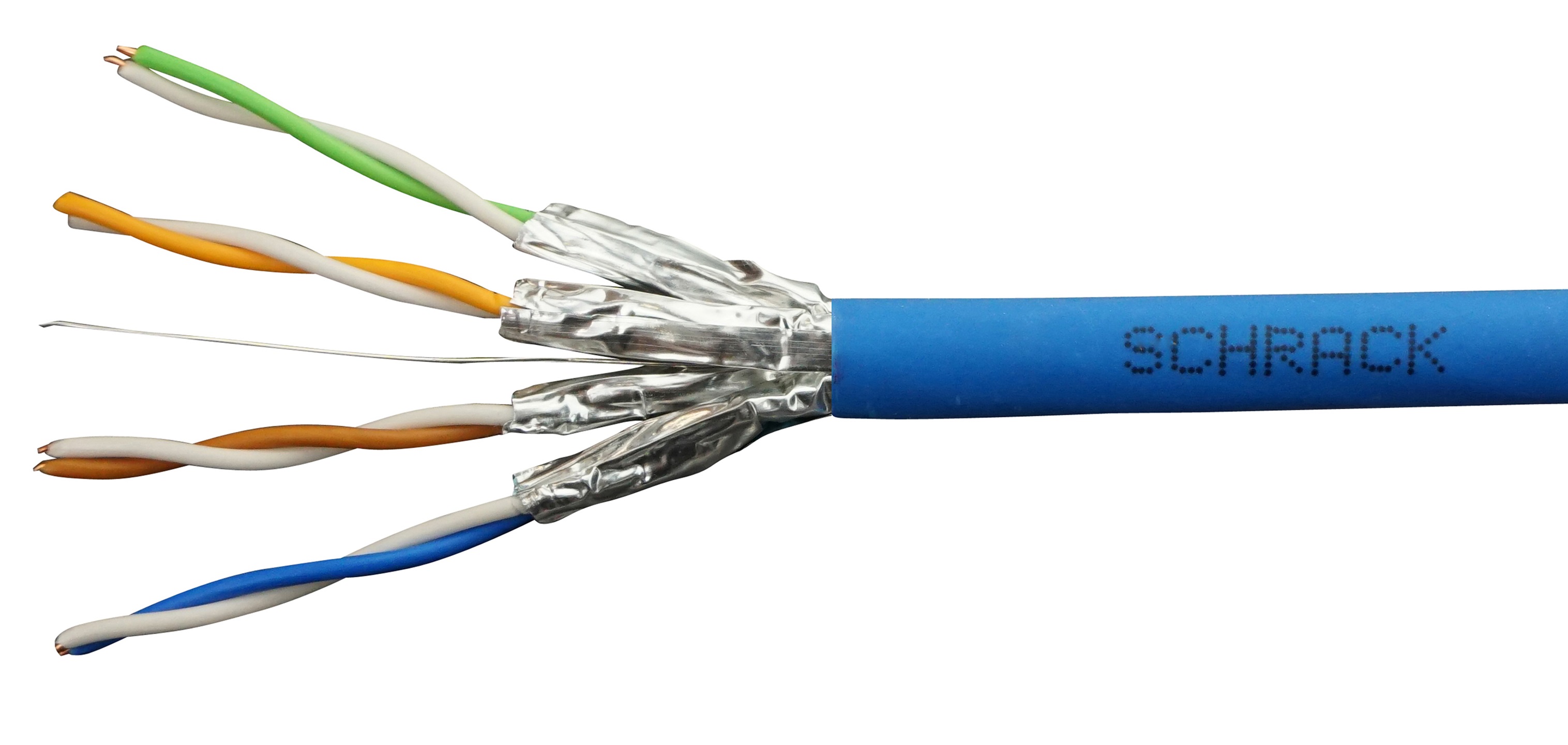 U/FTP Kabel Cat.6a, 4x2xAWG23/1, 500Mhz, LS0H B2ca-s1a,d1,a1