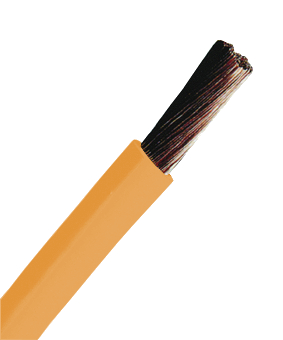 Foto: H07V-K (Yf) 2,5mm² orange, PVC Verdrahtungsleitung (c) Schrack