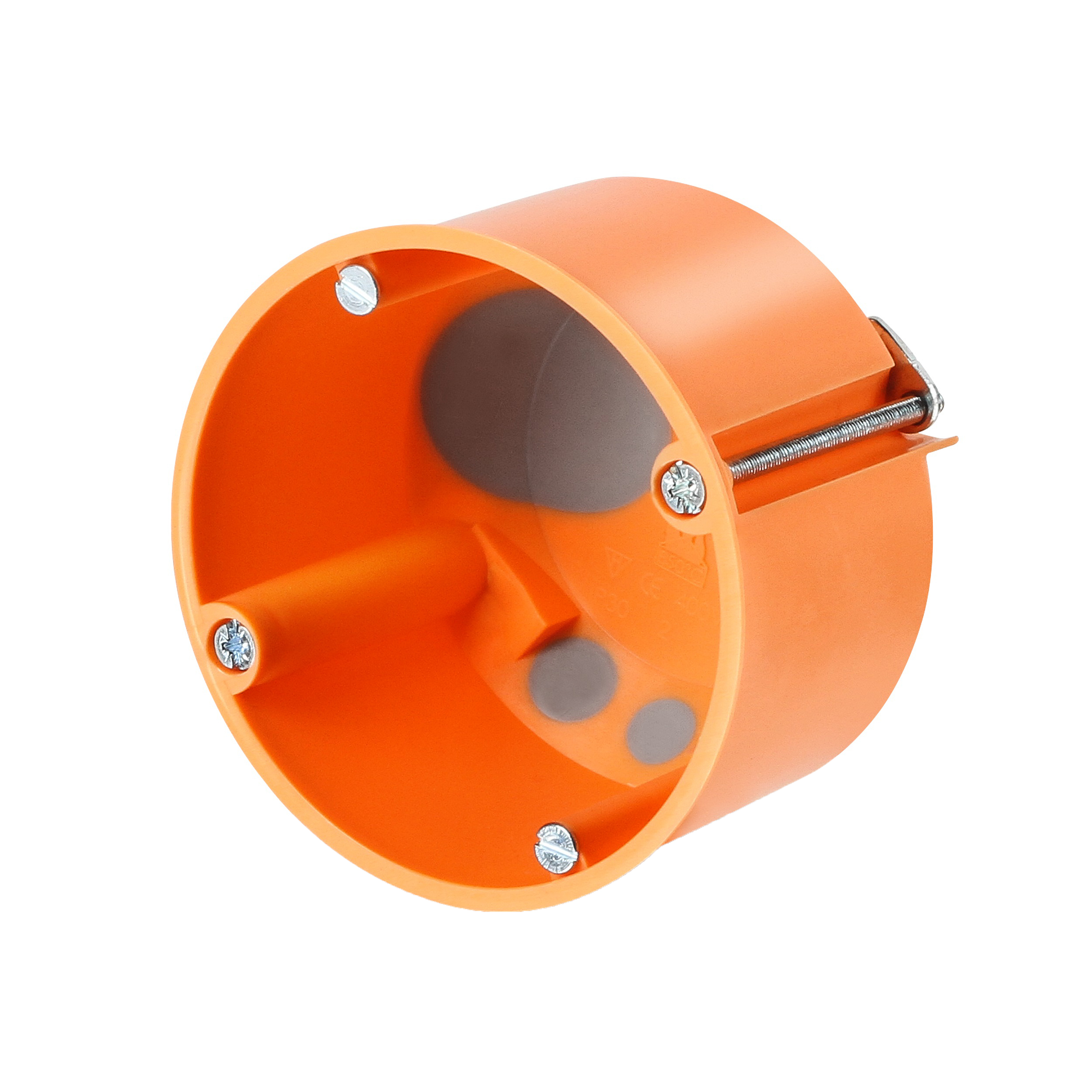 Hohlwandschalterdose "winddicht" d68/t47mm, orange, M20, PP