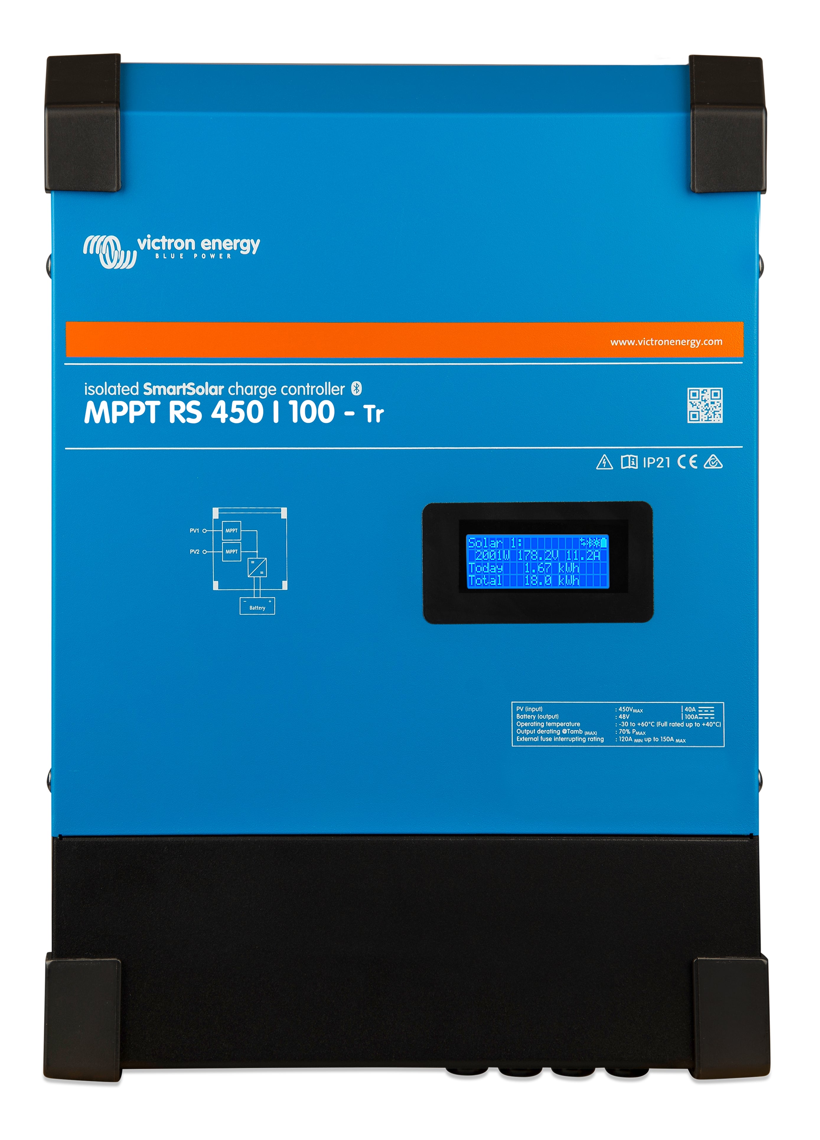 SmartSolar MPPT RS 450/100-Tr, 2 MPPT