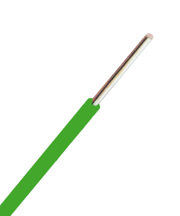Foto: H07V-U (Ye) 1,5mm² grün, PVC Aderleitung eindrähtig, Folie (c) Schrack