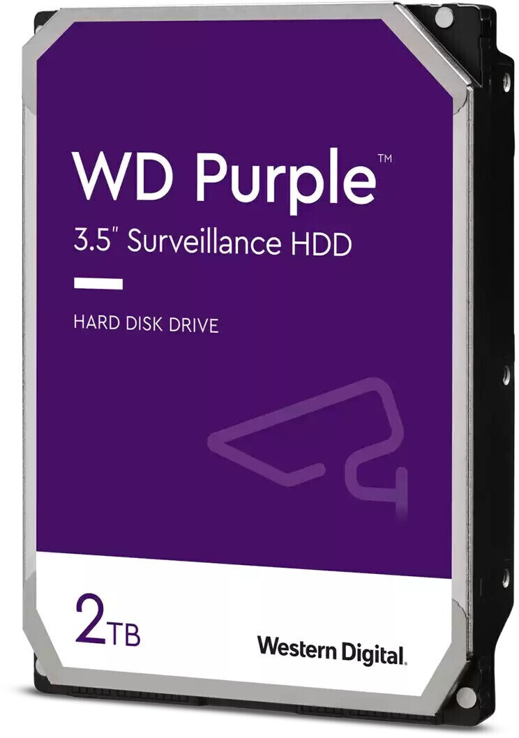 WD Purple Festplatte 3.5", 2TB SATA3 5400 64MB