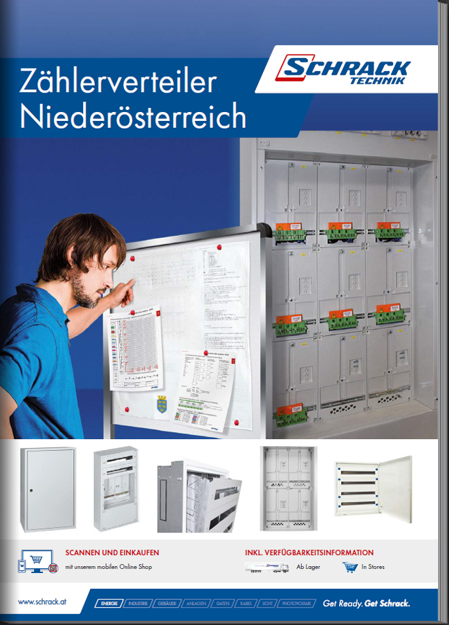 Foto: Katalog Zählerverteiler Niederösterreich 2020 (c) Schrack