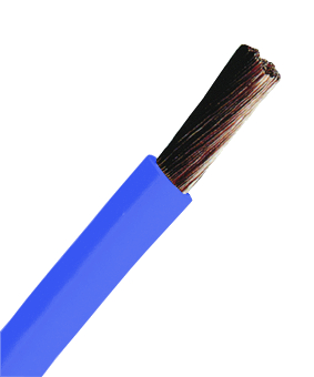 Foto: H05V-K (Ysf) 1mm² blau, PVC Aderleitung feindrähtig (c) Schrack
