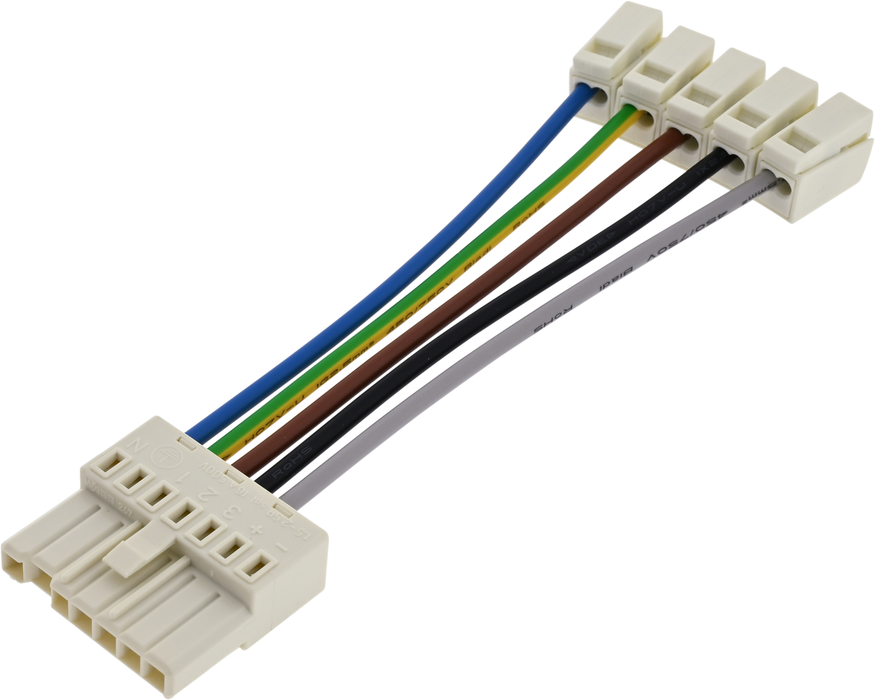 AUTCLICK Anschlussleitung 5x2,5mm² - 150mm lang