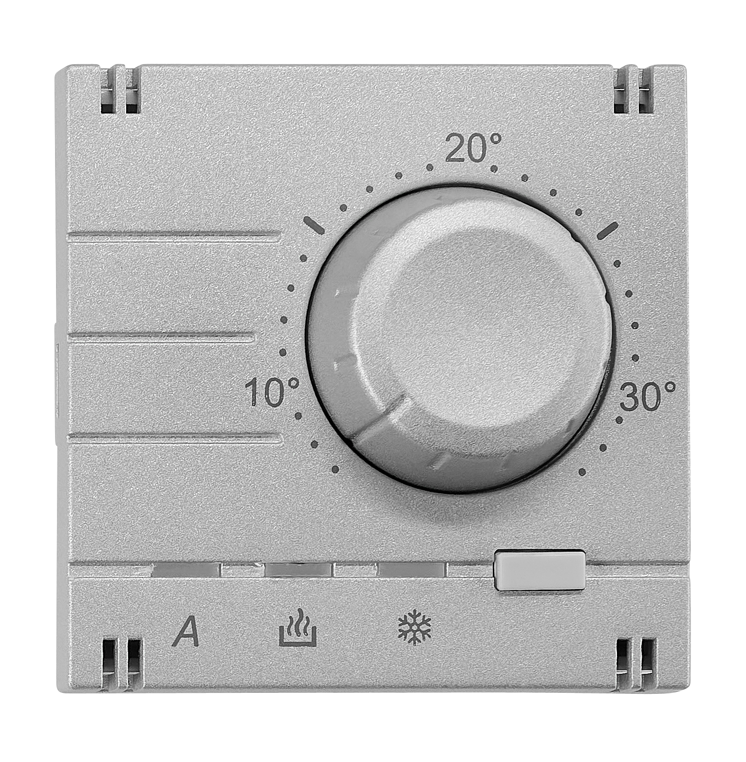 Analog Thermostat Aufsatz, Heizung/Kühlung, silber