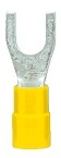 Foto: Gabel-Kabelschuh isoliert, gelb, 4-6mm², M6 (c) Schrack