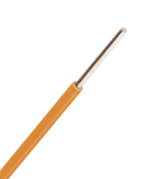 Foto: H05V-U (Yse) 1mm² orange, PVC Aderleitung eindrähtig (c) Schrack