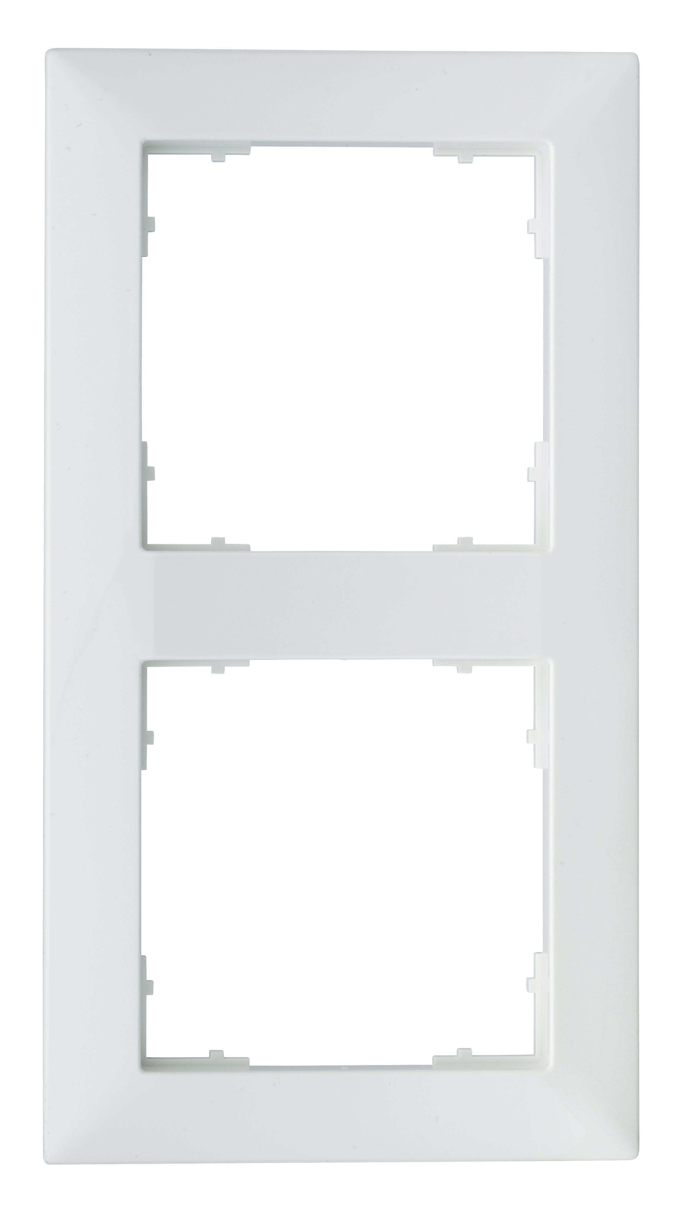 Rahmen 55x55mm, 2-fach, weiß