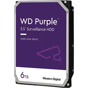 WD Purple Festplatte 3.5", 6TB SATA3 5400 256MB