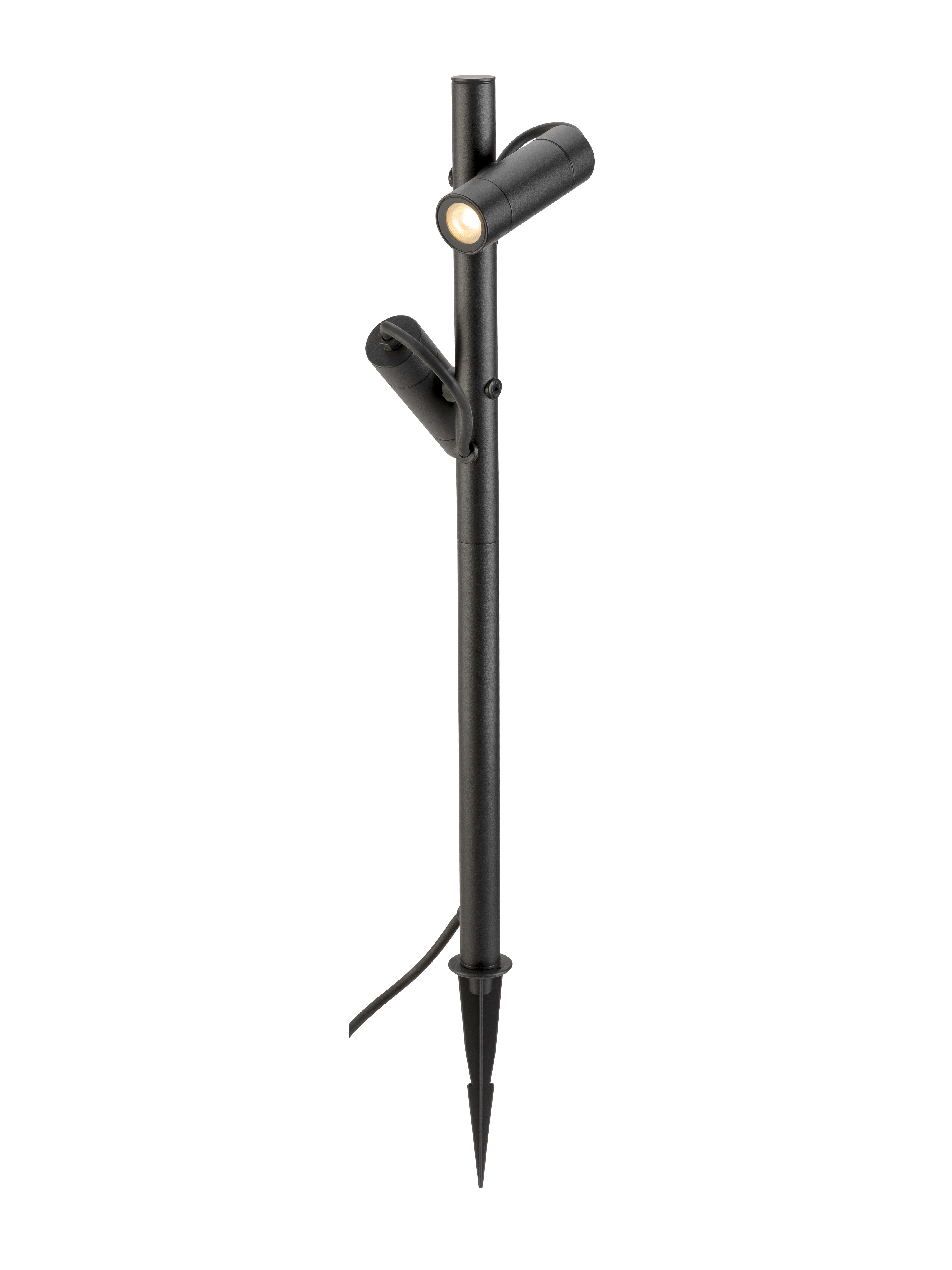 HELIA SLIM Pole double, schwarz IP65 3000K