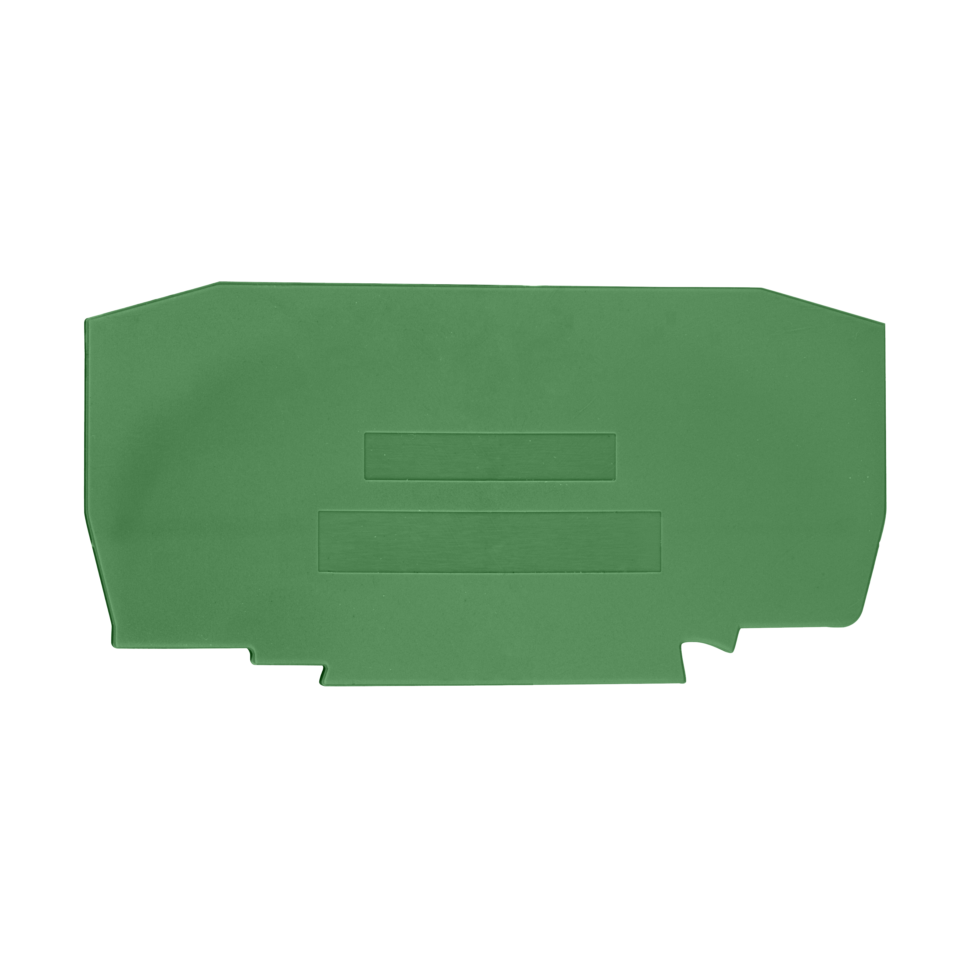 Foto: Endplatte für Federkraftklemme YBK 10 T grün (c) Schrack