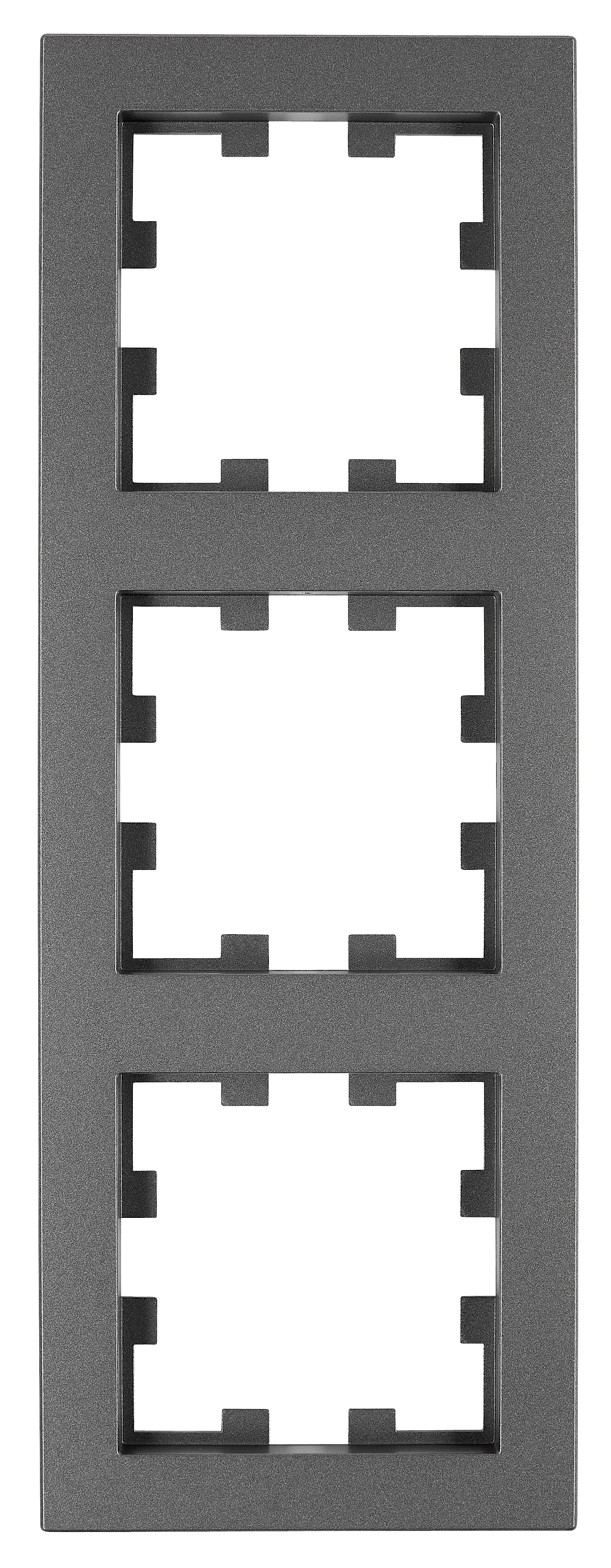 Rahmen 3-fach, Design CUBIC, anthrazit