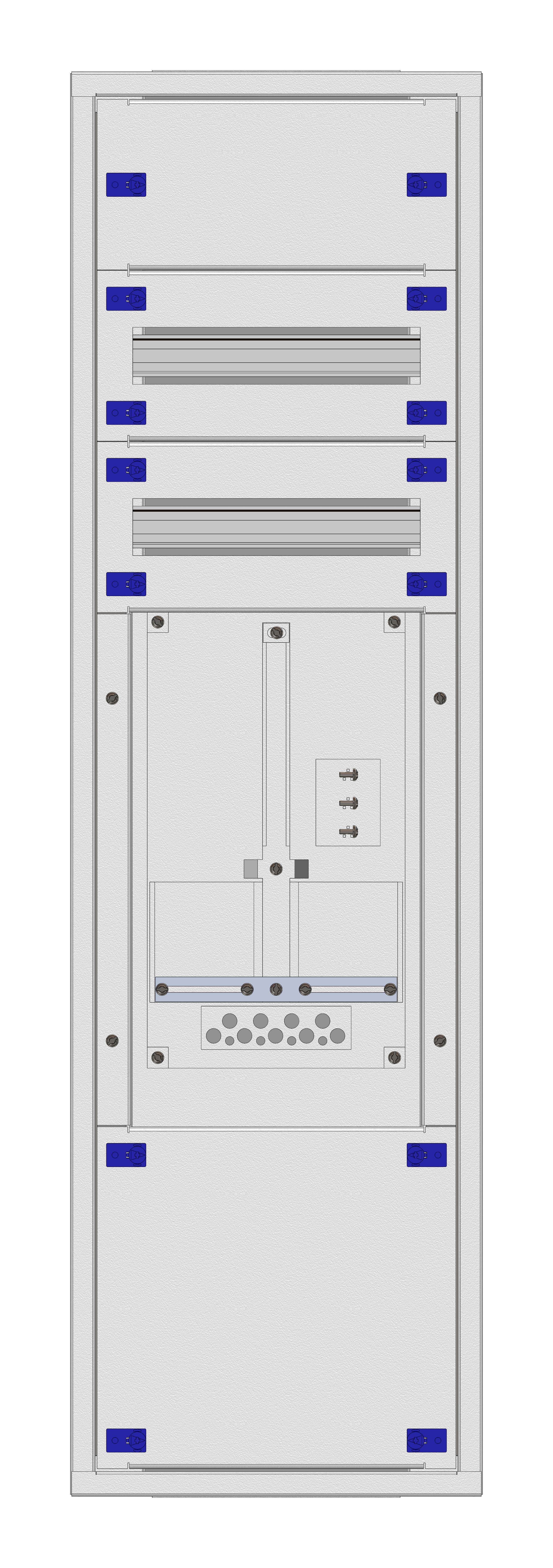 Unterputz-Zählerverteiler 1U-24F/KTN 1ZP, H1195B380T250mm