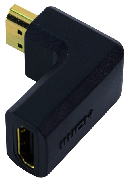 Foto: HDMI Adapter 90°, HDMI A Stecker - HDMI A Buchse (c) Schrack