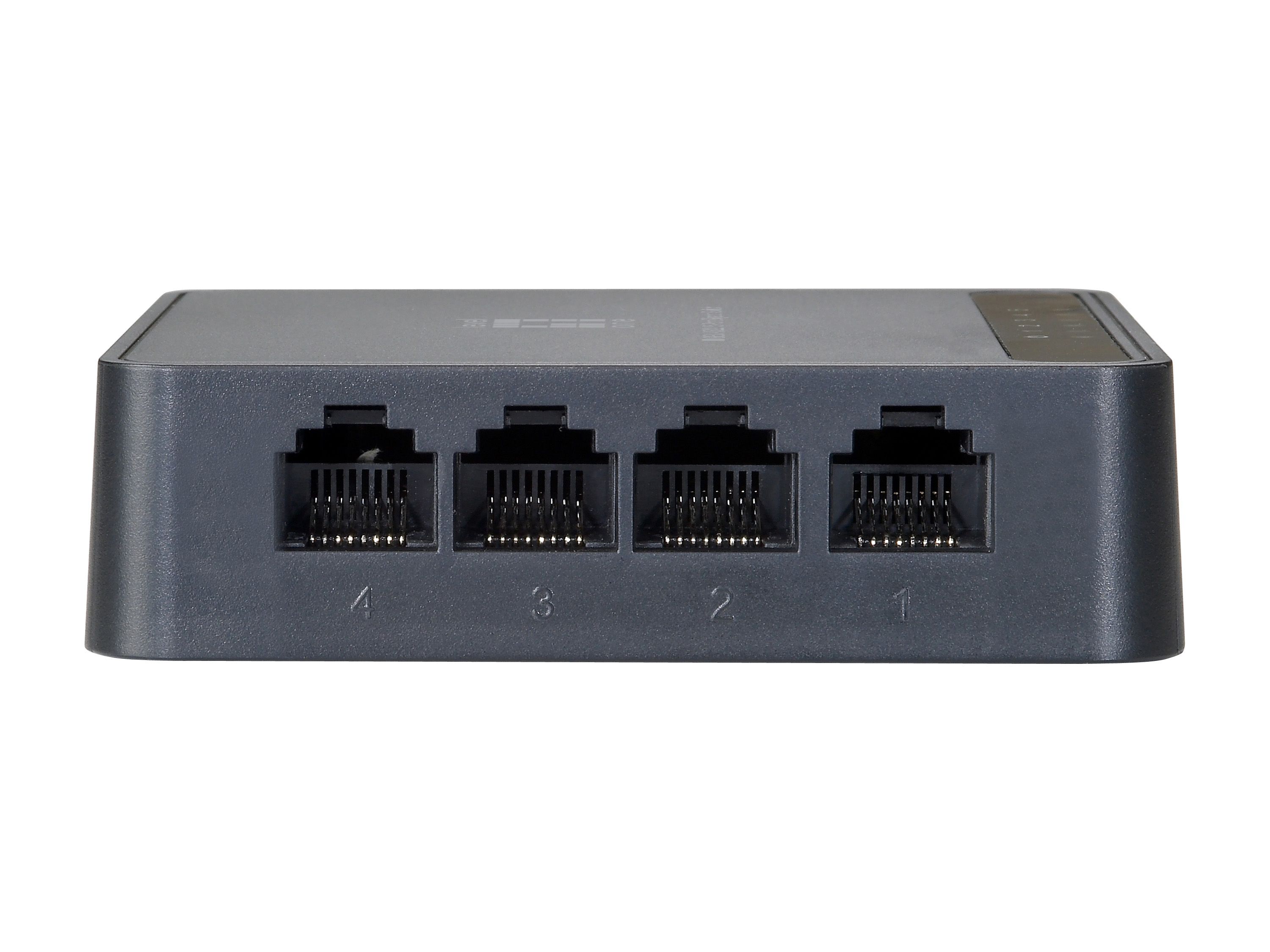 Switch 8xRJ45 10/100, Leise, Lüfterlos, externes Netzteil