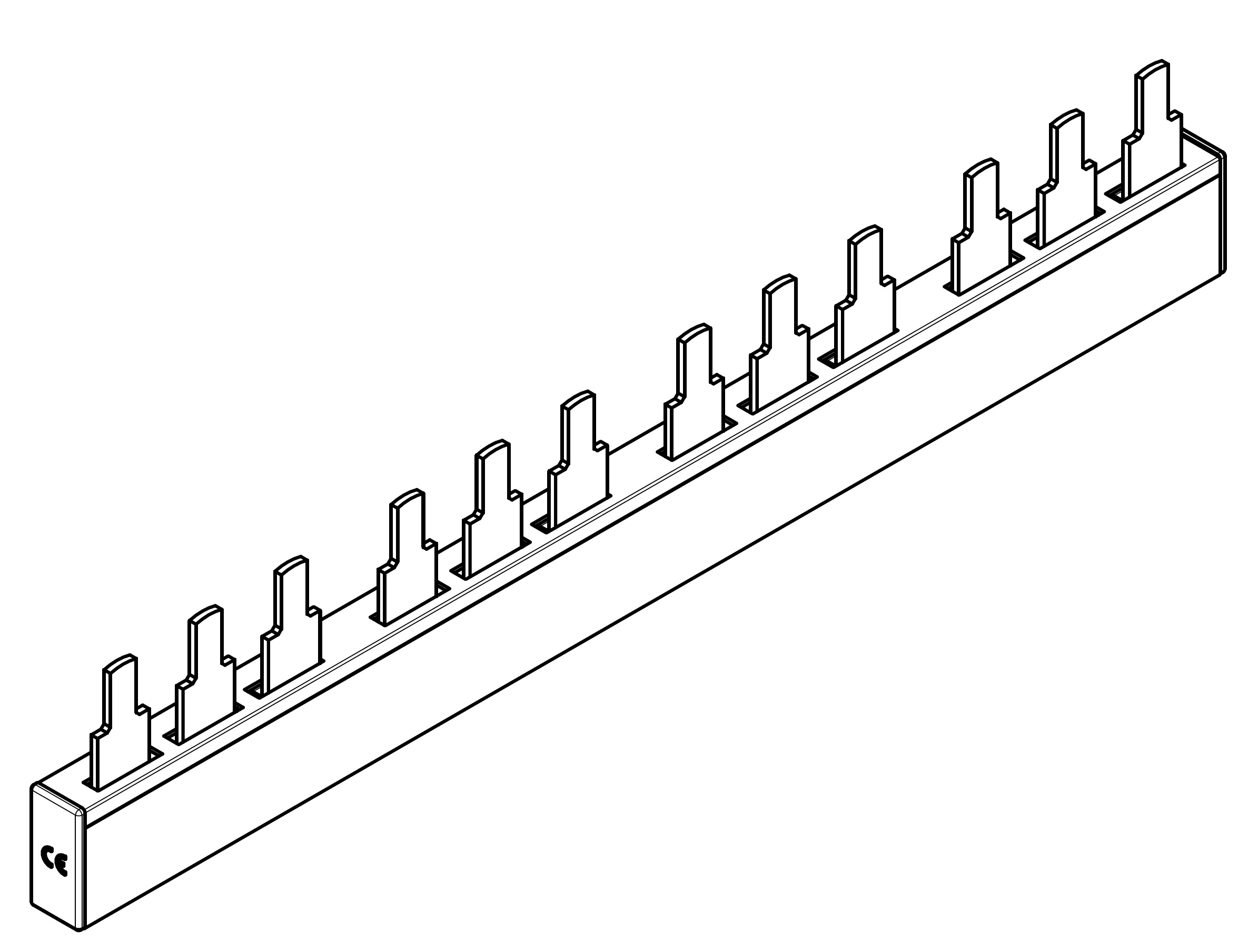 ARROW II 000-NH-Trenner-Verschienung 4-fach