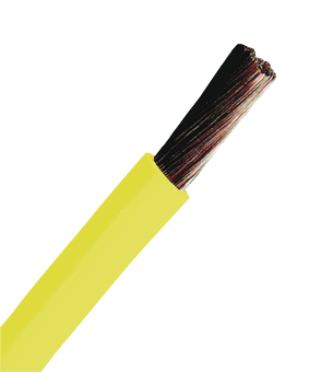 Foto: H05V-K (Ysf) 1mm² gelb, PVC Aderleitung feindrähtig (c) Schrack