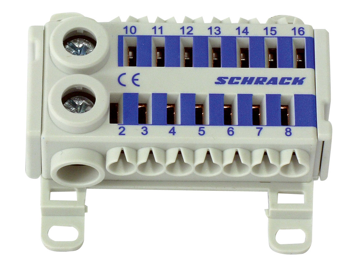 EASY CONNECTION BOX, blau, 2 x 25mm², 14 x 4mm²
