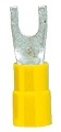 Foto: Gabel-Kabelschuh isoliert, gelb, 4-6mm², M4 (c) Schrack