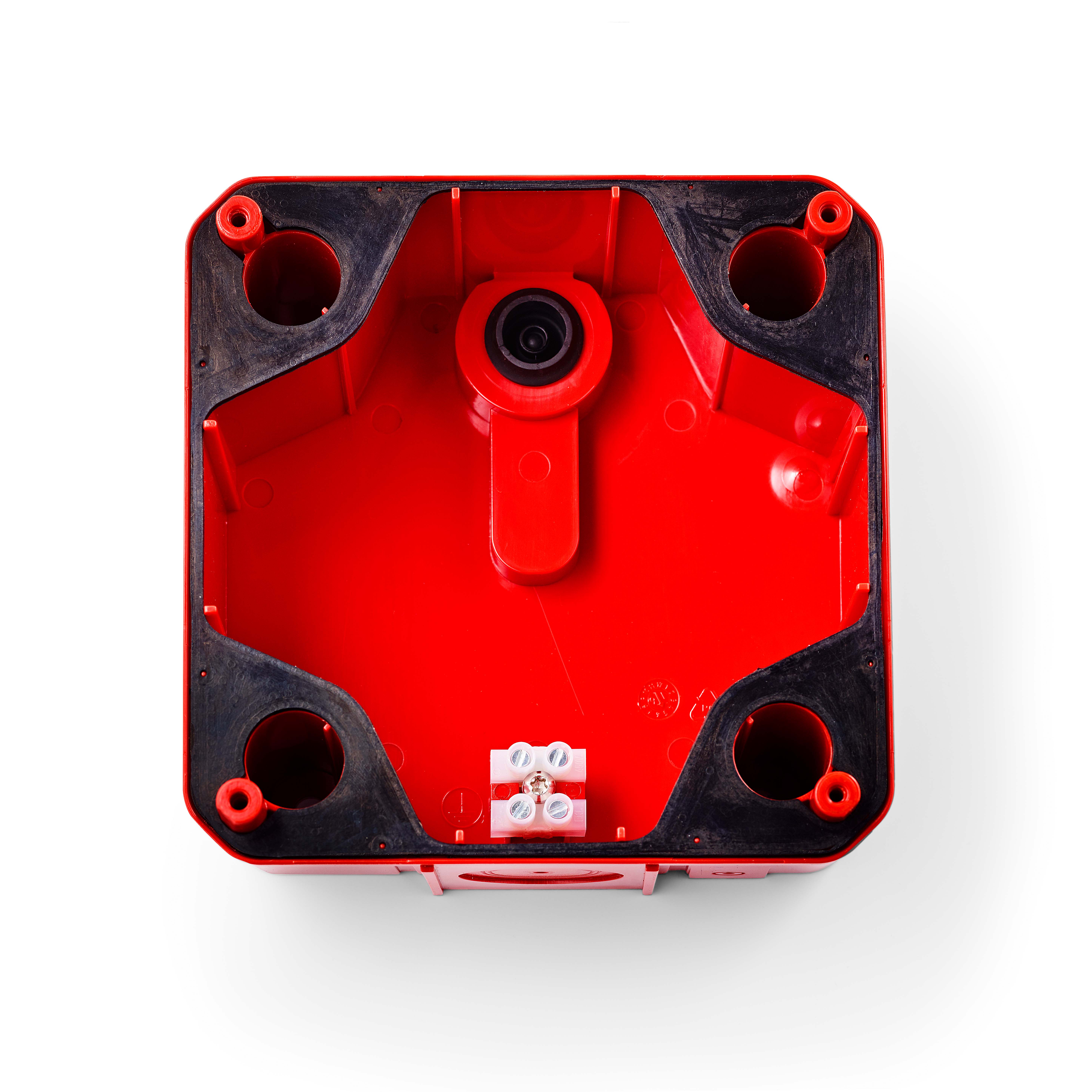 Elektronische Mehrtonsirene, 230-240VAC, Gehäuse rot