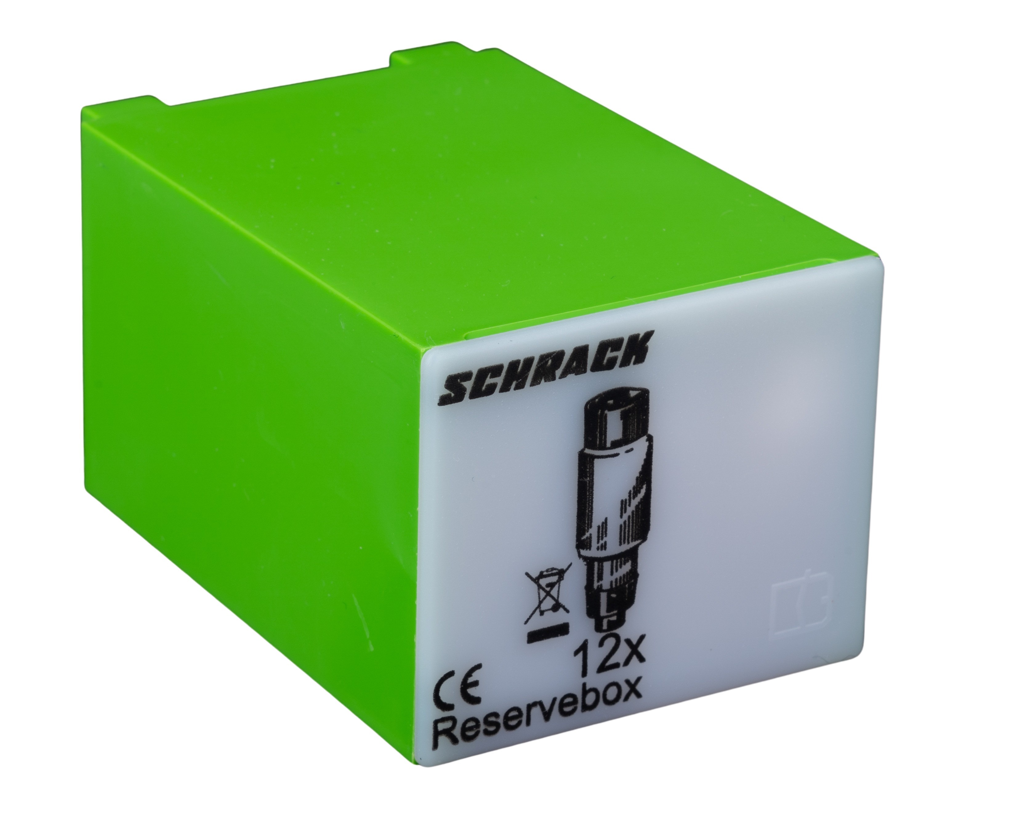Foto: Servicebox mit 12 Sicherungseinsätzen D02 / 40A, grün (c) Schrack