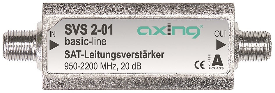 SAT Inline Verstärker 20dB, 950 - 2.200MHz, SVS 2-01