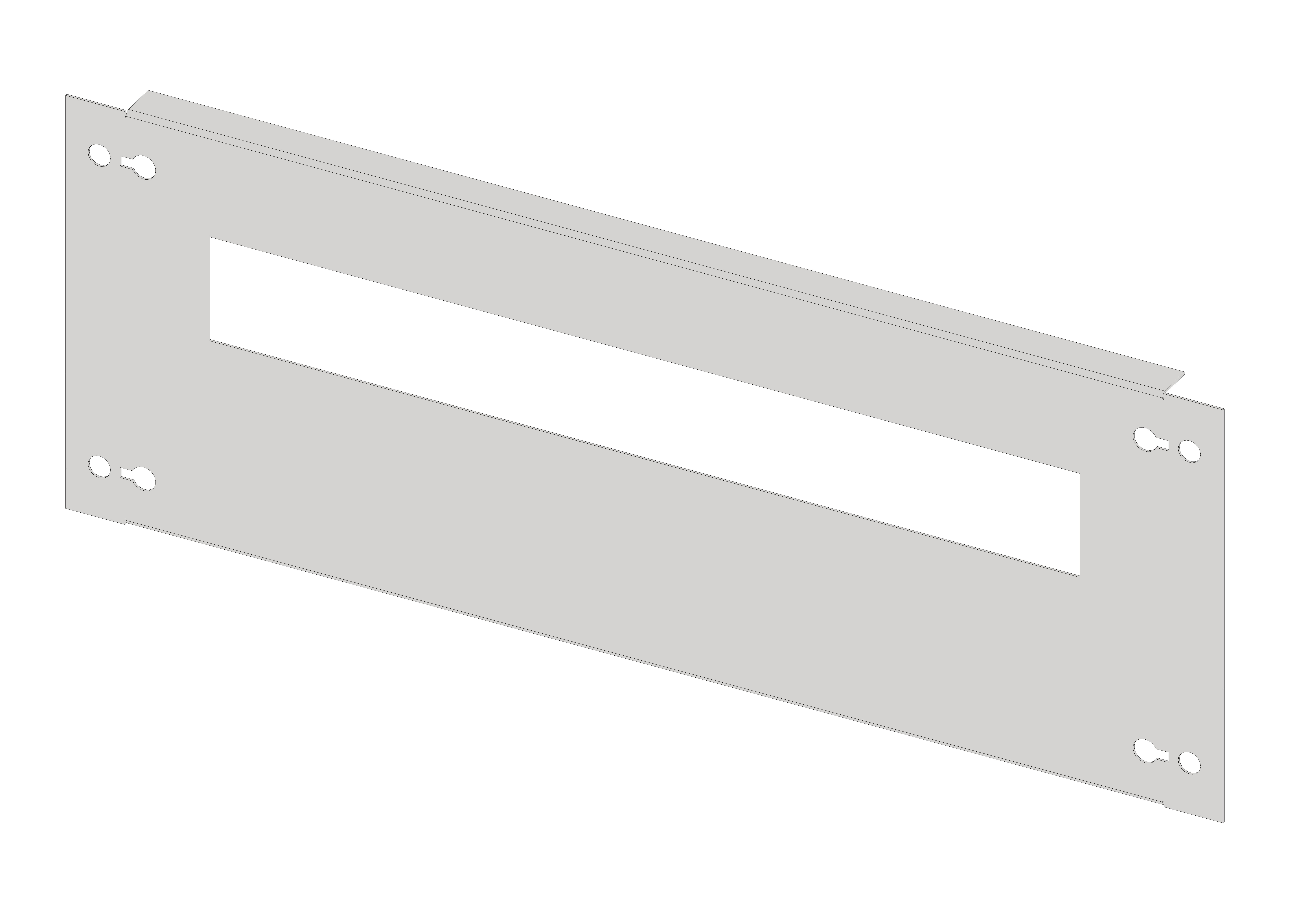 Foto: Frontplatte 426mm G4 Stahlblech, 18TE (c) Schrack