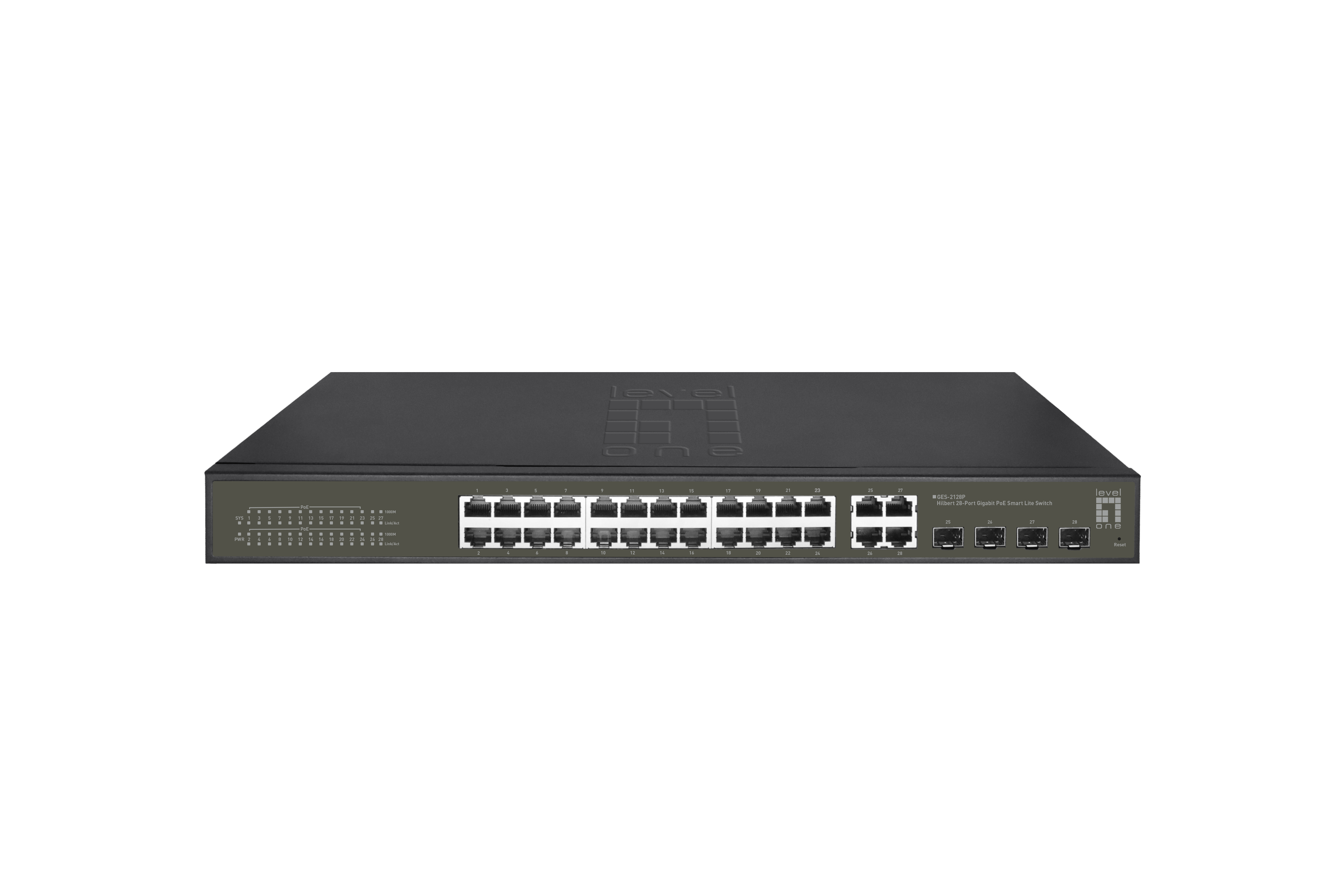 Switch 24xRJ45 1000 (PoE+) + 4xSFP/RJ45 Combo, 19" 380W