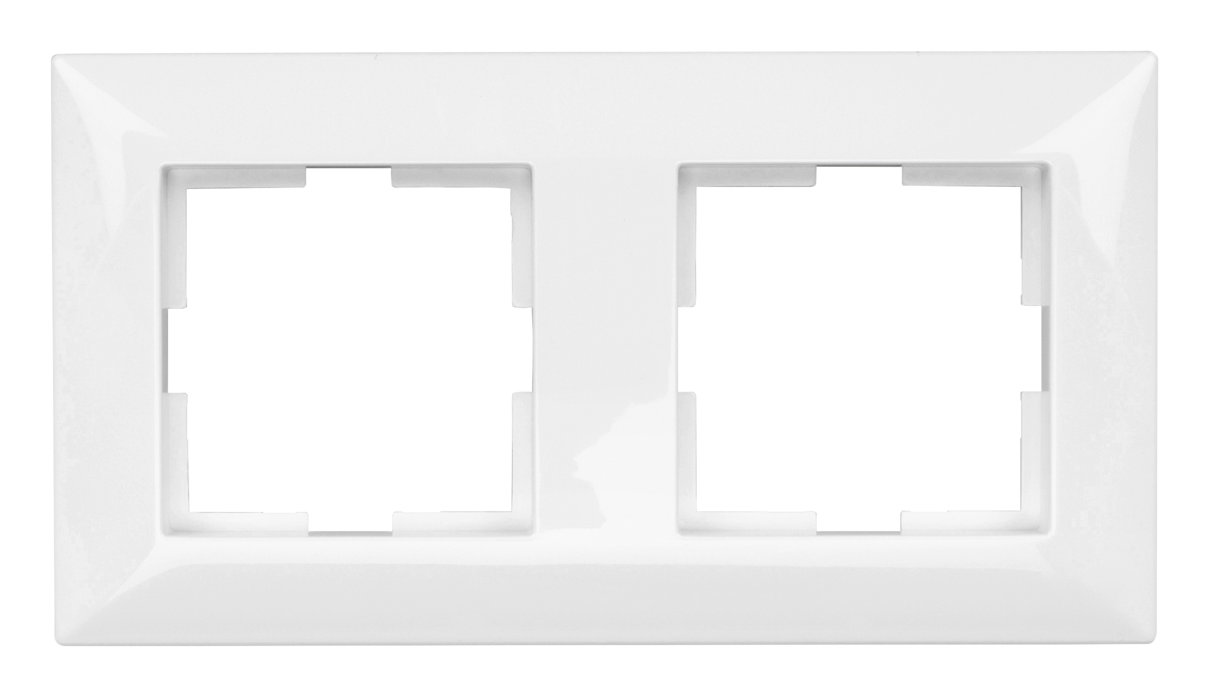 Rahmen 2-fach, Design CLASSIC, weiß