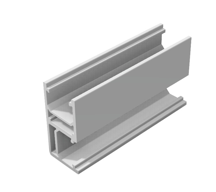 Montageschiene 5527 Länge 4,35 Meter Aluminium grau