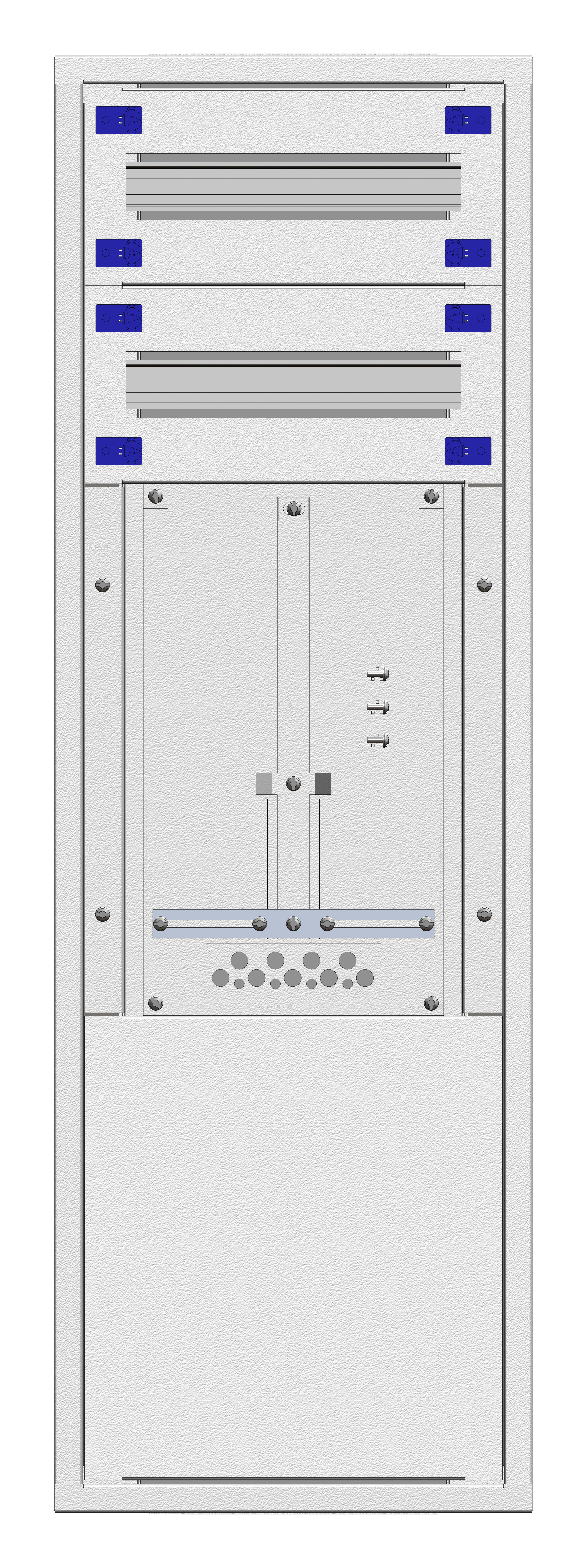 Aufputz-Zählerverteiler 1A-21E/NOE 1ZP, H1055B380T250mm